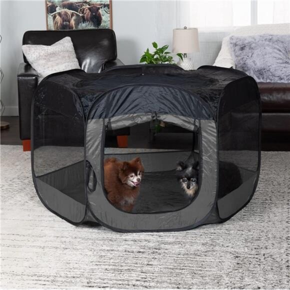Pop Up Playpen Pet Tent Playground - Gray, Extra Large - Picture 3 of 7